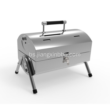 Dvostrani prijenosni roštilj na drveni ugljen od nehrđajućeg čelika